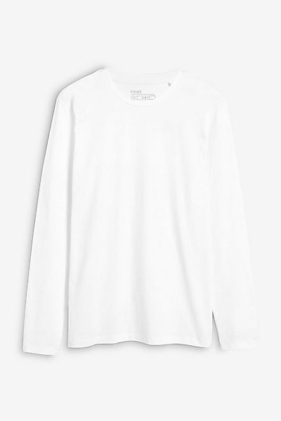Next Langarmshirt Rundhalsshirt – Slim Fit (1-tlg) günstig online kaufen