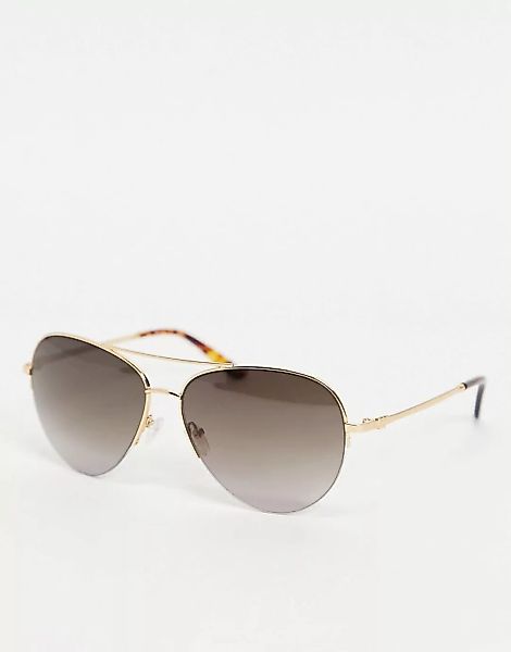Whistles – Sonnenbrille im Piloten-Stil-Goldfarben günstig online kaufen