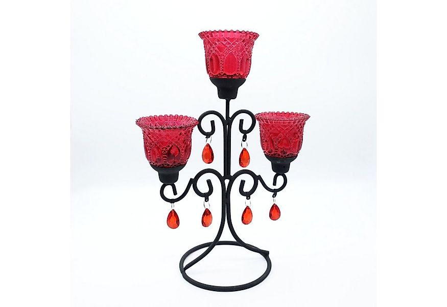 DeColibri Kerzenständer Kerzenständer, schwarz, Metall, 3-armig, standfest, günstig online kaufen