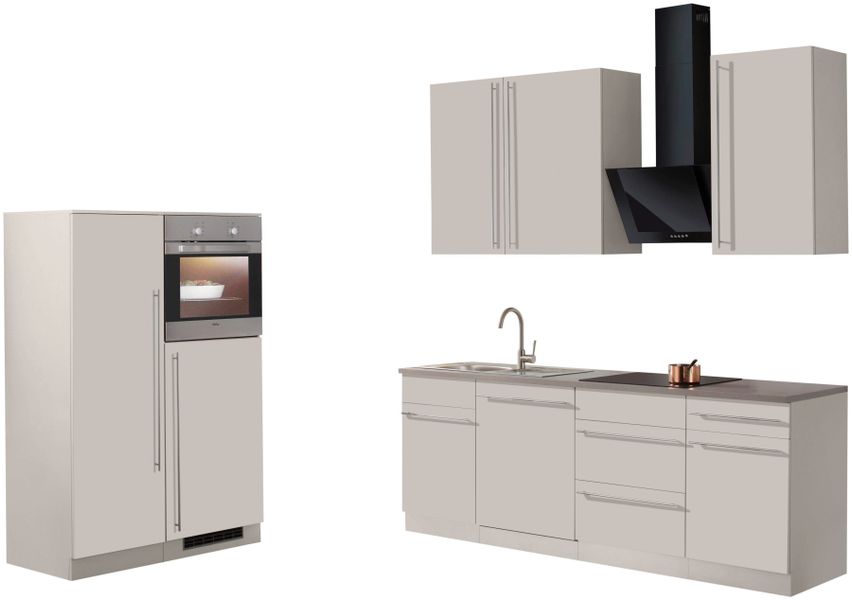 wiho Küchen Küchenzeile "Chicago" ohne E-Geräte, Breite 330 cm günstig online kaufen