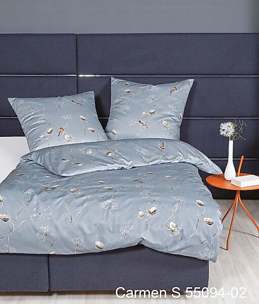 Janine Janine Interlock-Jersey Bettwäsche CARMEN S 55094 blauer nebel Größe günstig online kaufen