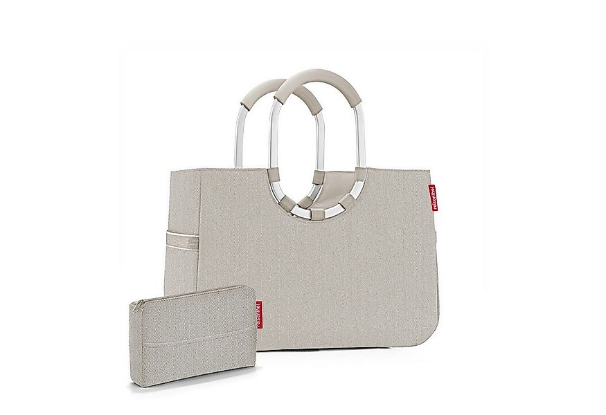 REISENTHEL® Shopper, loopshopper L plus pocketcase herringbone sand günstig online kaufen