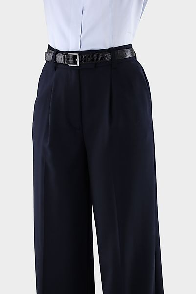 Hose mit weitem Bein und Bügelfalte günstig online kaufen