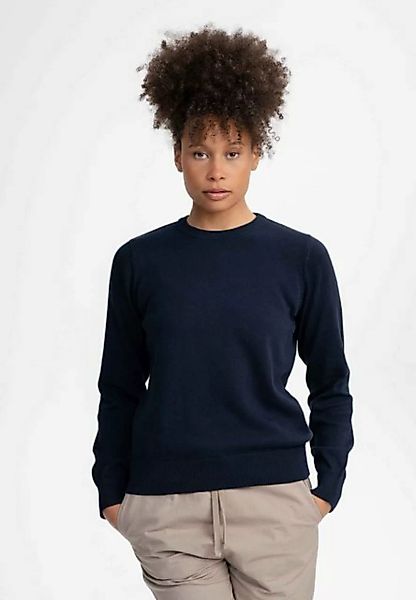 MELA Strickpullover Feinstrick Pullover DHANA Gerippter Kragen günstig online kaufen