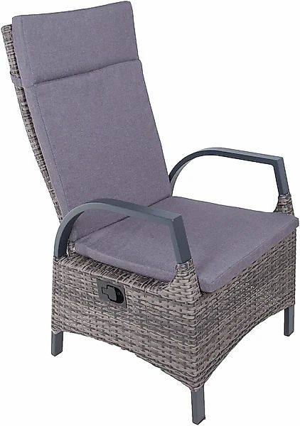 Garden Pleasure Hochlehner Almada 2er Set 113 cm x 58 cm x 65 cm Grau-Anthr günstig online kaufen