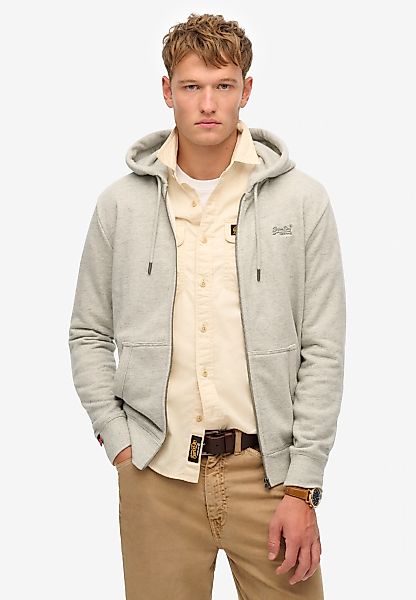 Superdry Kapuzensweatjacke "ESSENTIAL LOGO ZIP HOODIE HB" Baumwollmischung, günstig online kaufen