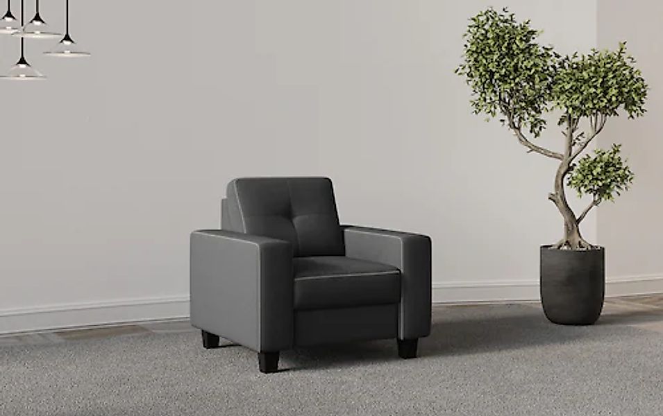 Home affaire Sessel »Varese« Kreuznaht in beige günstig online kaufen