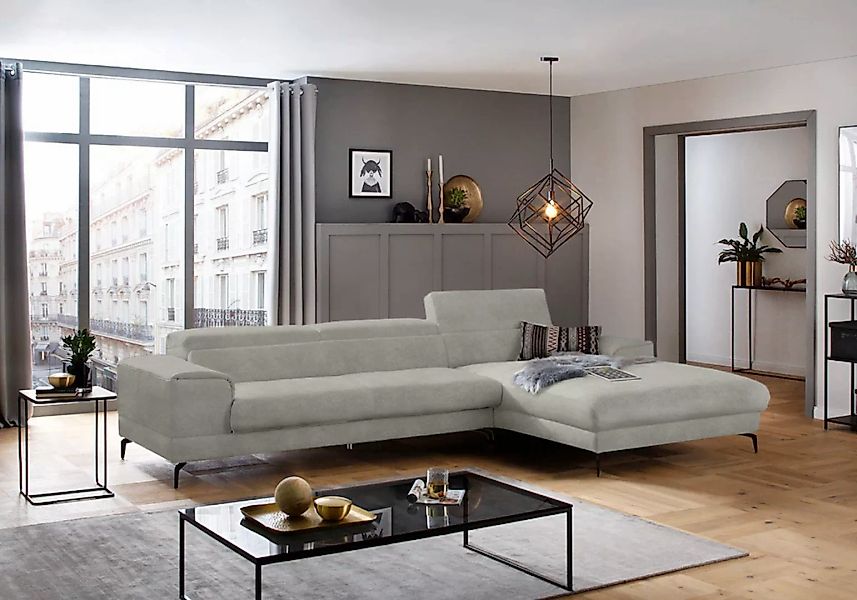 W.SCHILLIG Ecksofa "piedroo, Designsofa mit tollem Sitzkomfort, bequem, L-F günstig online kaufen