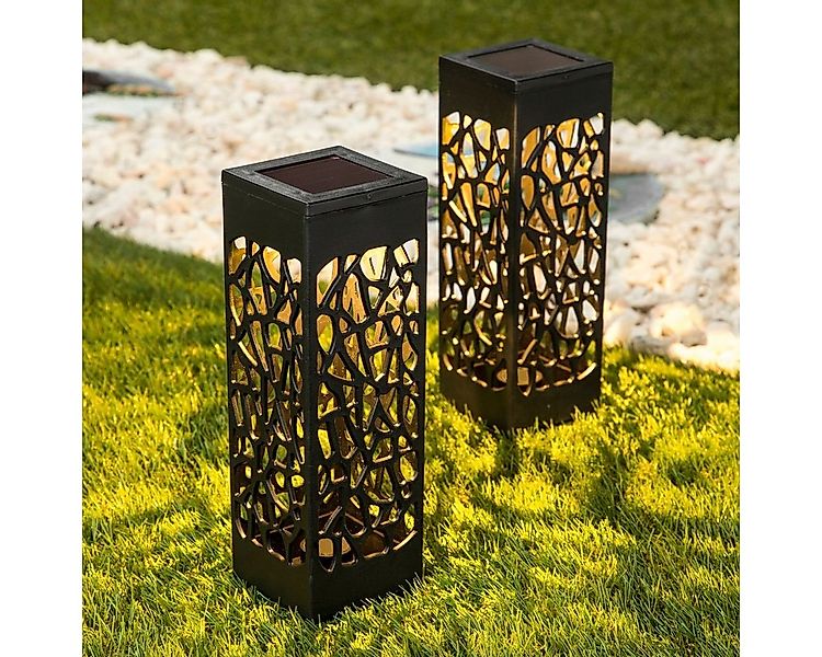 Gravidus LED Solarleuchte 2er LED Solar Gartenlampe Lampe günstig online kaufen