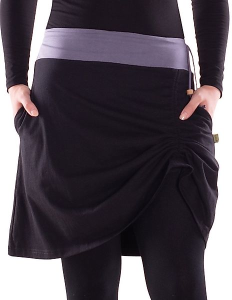 Vishes Jerseyrock Damen Rock Baumwolle casual elastischer Bund verstellar m günstig online kaufen
