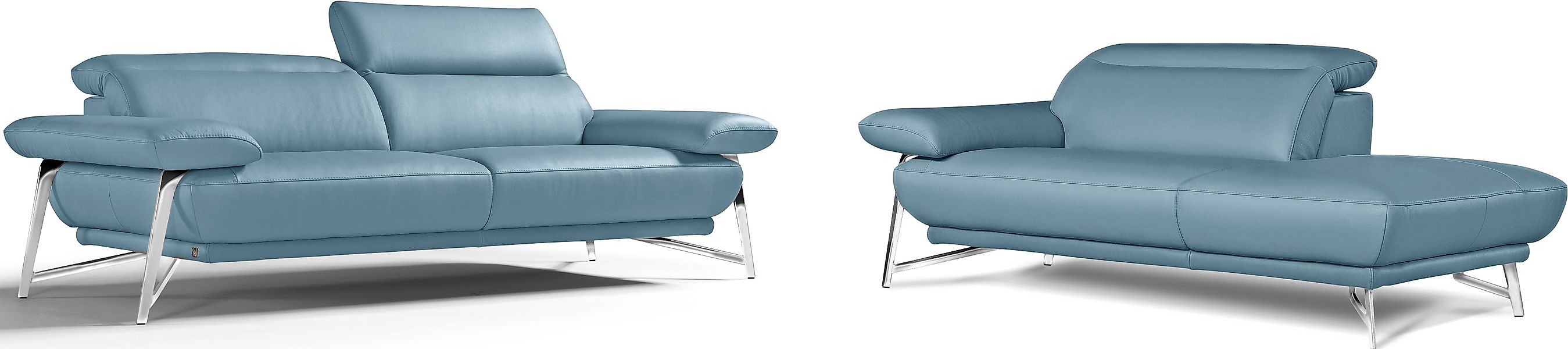 Egoitaliano Sofa »Anais, erstklassiger Sitzkomfort, Fußfarbe chrom«, Set, K günstig online kaufen