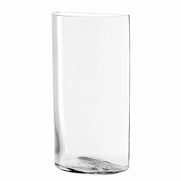 home24 Leonardo Vase Centro III Halbmond Transparent Kristallglas 20x34x10 günstig online kaufen