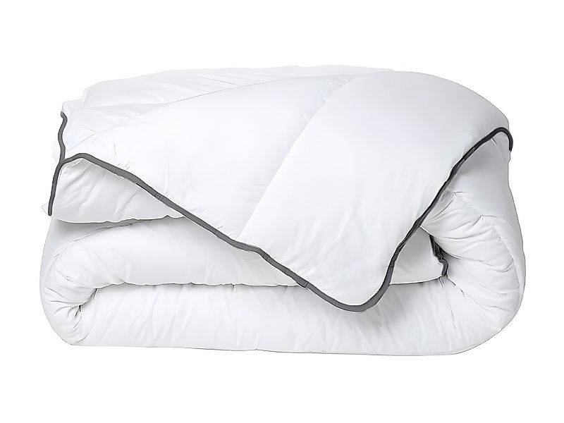 Bettdecke - 250 gr/m² - 240 x 260 cm - Weiß & Grau - BIESYA günstig online kaufen