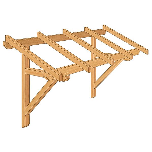 Roro Vordach V163 Fichte 200 cm x 95 cm günstig online kaufen