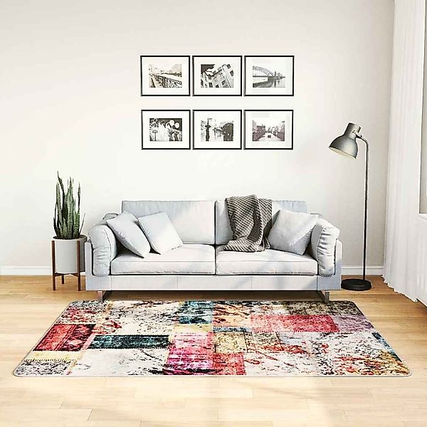 furnicato Teppich Waschbar Patchwork Mehrfarbig 120x180 günstig online kaufen