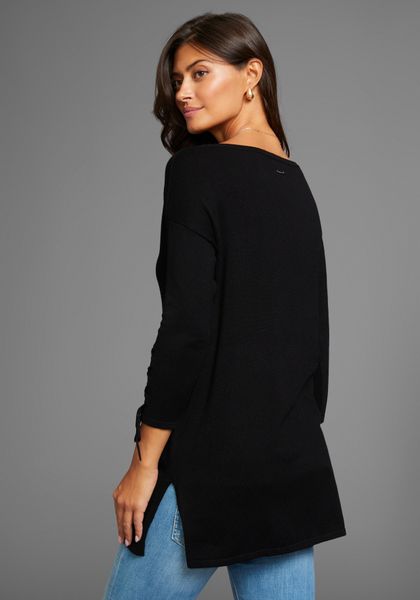 Laura Scott Longpullover mit Schnürung am günstig online kaufen