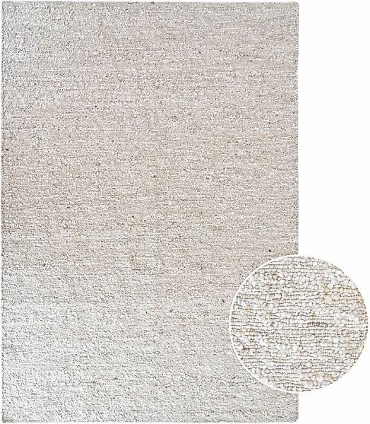 my home Teppich »Landhaus, handgewebt, Wollteppich«, rechteckig, 10 mm Höhe günstig online kaufen