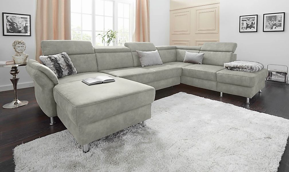 sit&more Wohnlandschaft "Avignon U-Form" wahlweise mit Bettfunktion und Sta günstig online kaufen