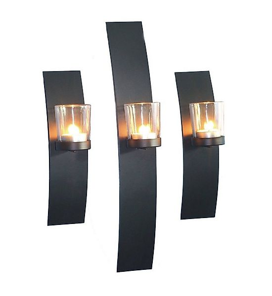 Spetebo Wandkerzenhalter Wandkerzenhalter - 3er Set - für Teelichter (Set), günstig online kaufen