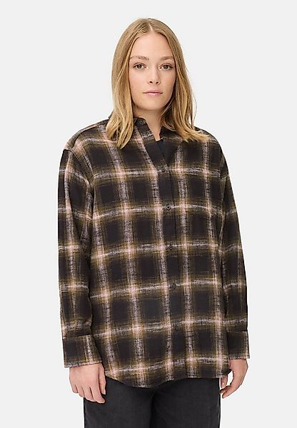 camel active Hemdbluse mit Brusttasche Langarm Kentkragen kariert günstig online kaufen