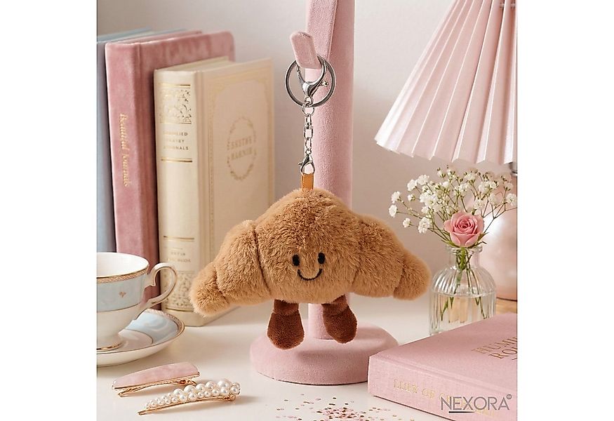 NEXORA Schlüsselanhänger Croissant Plüsch Schlüsselanhänger – Kawaii Anhäng günstig online kaufen