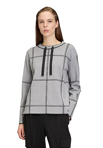 Betty Barclay Strickpullover "Damen Strickpullover kariert" 1 Stk. tlg. Jac günstig online kaufen