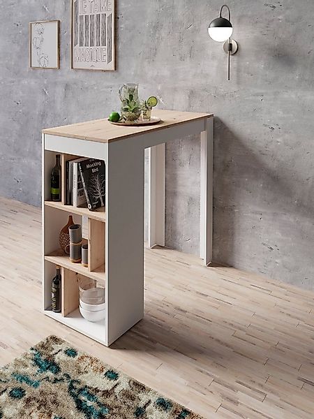 byLIVING Bartisch Moby, Breite 110 cm, Regalfächer, in verschiedenen Ausfüh günstig online kaufen
