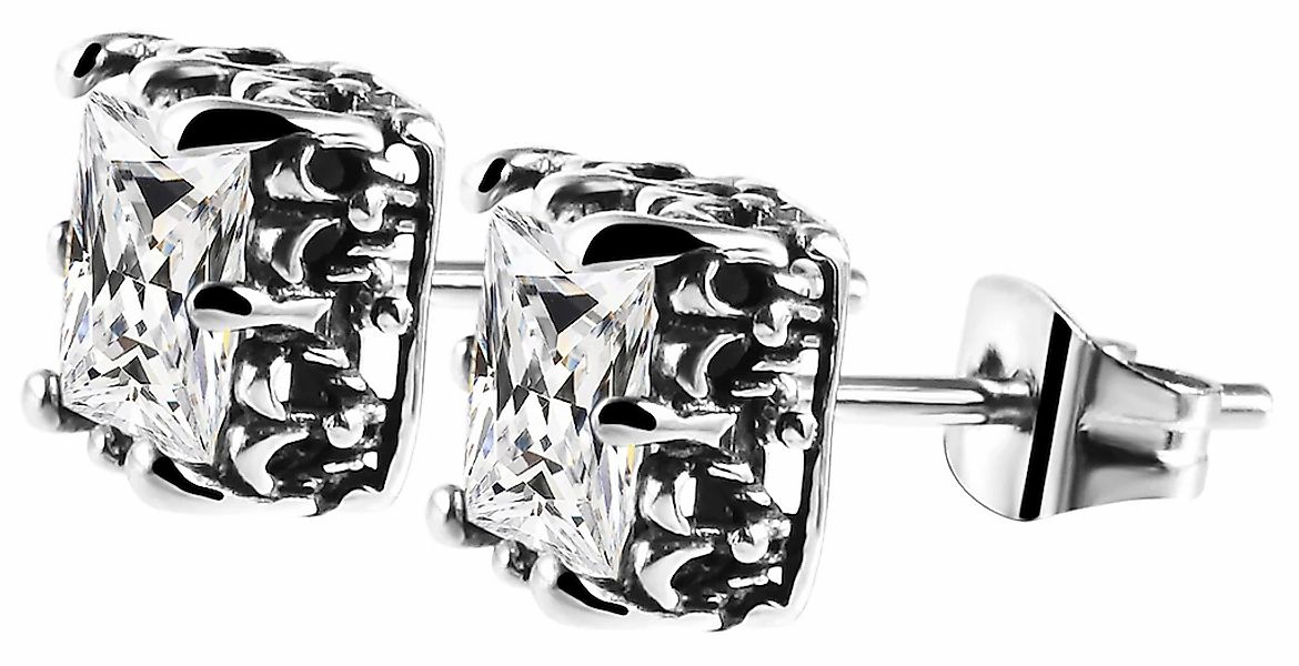 Adelia´s Paar Ohrhänger "Damen Ohrringe – Ohrstecker aus Edelstahl mit Zirk günstig online kaufen