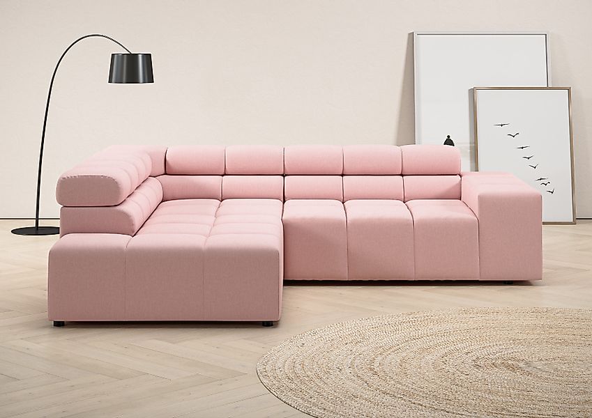 INOSIGN Ecksofa Ancona, incl. Kopfteilverstellung + günstig online kaufen