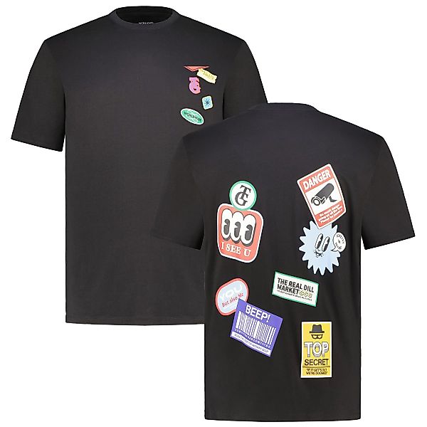 Jack&Jones T-Shirt mit Print auf Vorder- und Rückseite Farbe schwarz Größe: günstig online kaufen