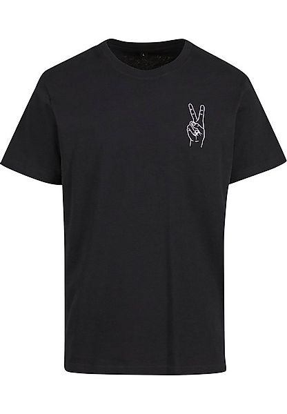 MisterTee T-Shirt MisterTee Herren Peace Sign Tee EMB (1-tlg) günstig online kaufen