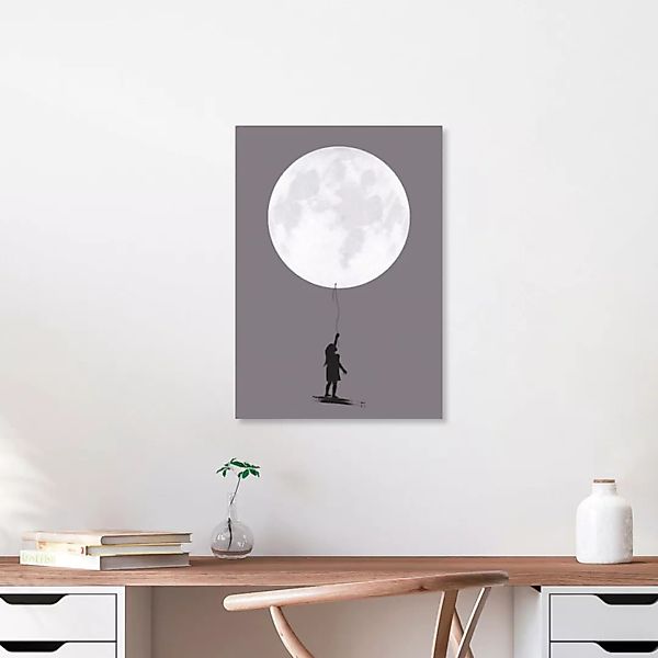 Poster / Leinwandbild - Moonballoon günstig online kaufen