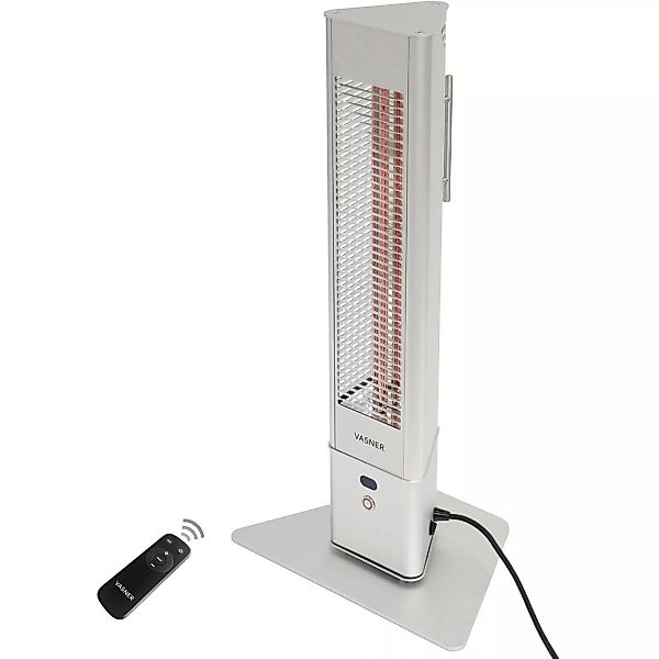 Vasner Infrarot-Standheizstrahler HeatTower Mini 1500 W Fernbedienung Silbe günstig online kaufen