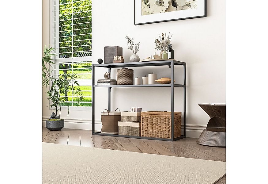 Coemo Standregal CHICAGO, Schwarz Konsolentisch Dekoregal Metall Beistellti günstig online kaufen