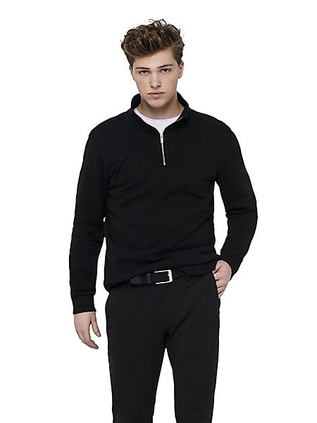 Only & Sons Herren Pullover ONSCERES HALF ZIP SWEAT - Regular Fit günstig online kaufen
