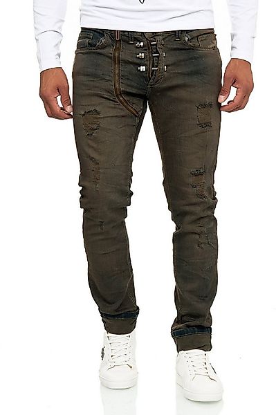 KINGZ Relax-fit-Jeans Herren Designer Retro Schraubenjeans Jeans günstig online kaufen