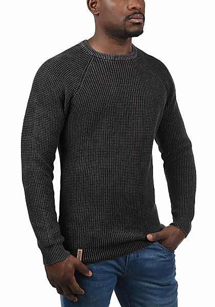 Indicode Strickpullover IDRockford Strickpulli in Waffelstrick-Optik günstig online kaufen