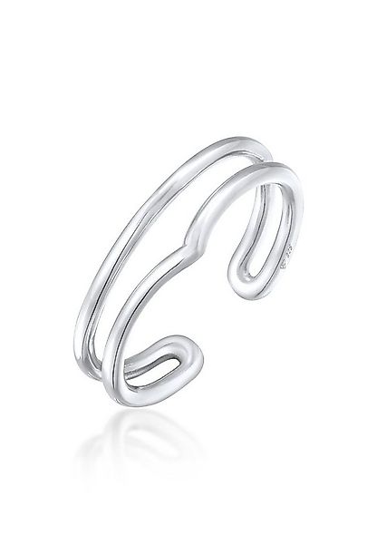 Elli Fingerring Wickelring Offen V-Form 925 Silber, Geo günstig online kaufen