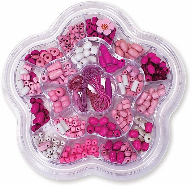 Eichhorn Kreativset Holzperlen-Set Blume, (Set, 275-tlg), Fördert die Kreat günstig online kaufen