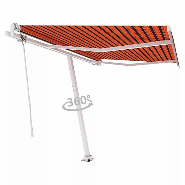 Standmarkise Automatisch 300x250 Cm Orange/braun günstig online kaufen