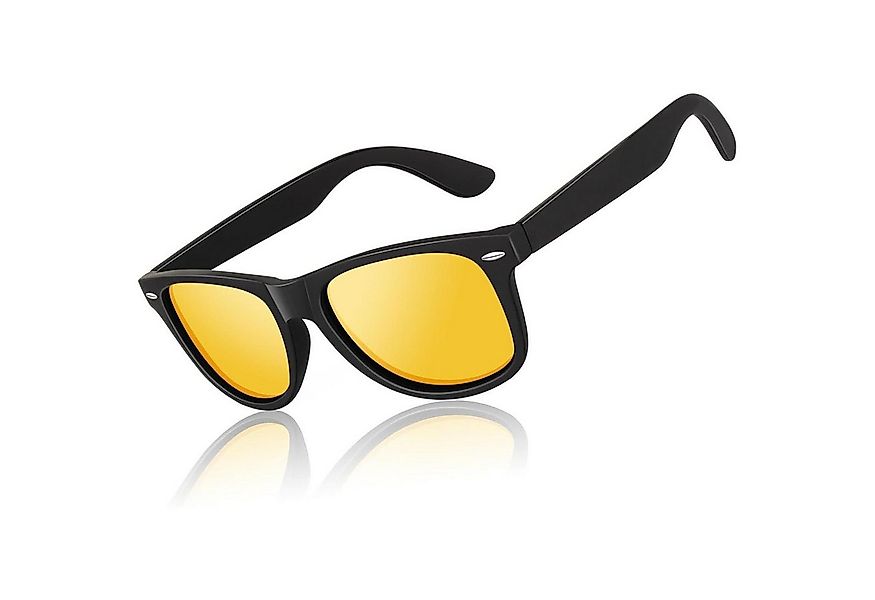 LuxusKollektion Retrosonnenbrille Sonnenbrille Polarisiert 1 Schwarz Rahmen günstig online kaufen