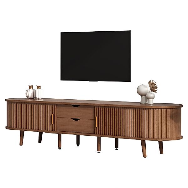 OKWISH Lowboard mit Stauraum, Holzmaserung (Wohnzimmermöbel, günstig online kaufen