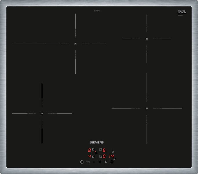 SIEMENS Induktions-Kochfeld "EH645BFB6E" touchControl für Bedienung per Fin günstig online kaufen