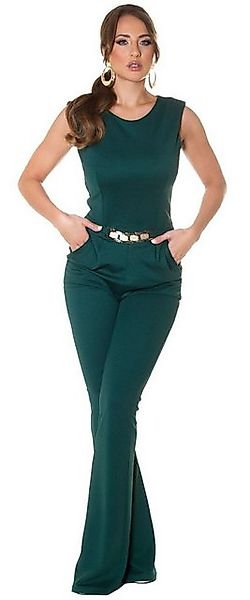 Koucla Jumpsuit eleganter Overall mit Schnalle und Schlag, ärmellos günstig online kaufen