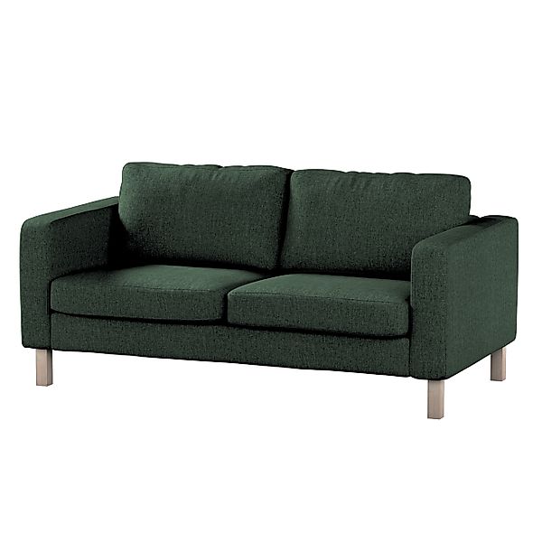 Bezug für Karlstad 2-Sitzer Sofa nicht ausklappbar, dunkelgrün, Sofahusse, günstig online kaufen
