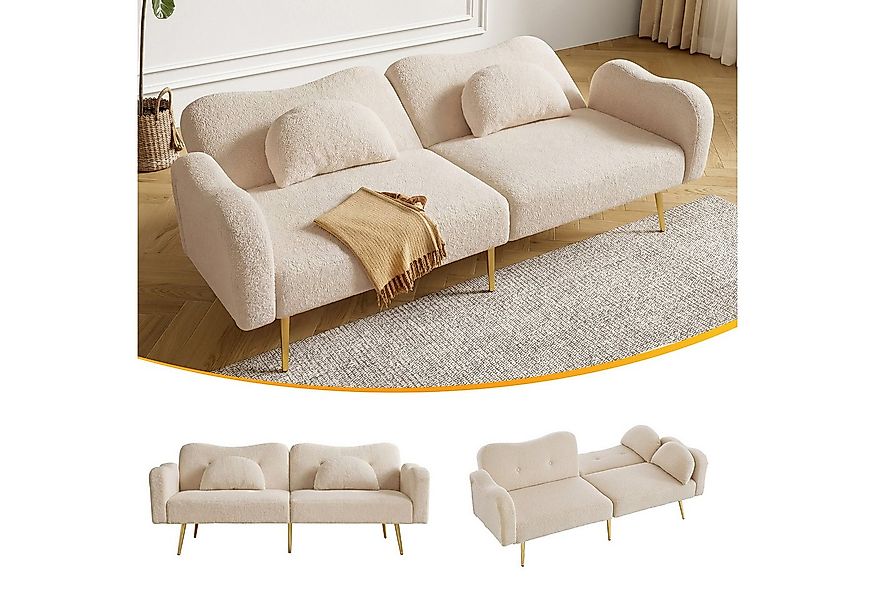 BlingBin Schlafsofa 2-Sitzer-Sofa mit Bettfunktion, Doppelsofa mit verstell günstig online kaufen