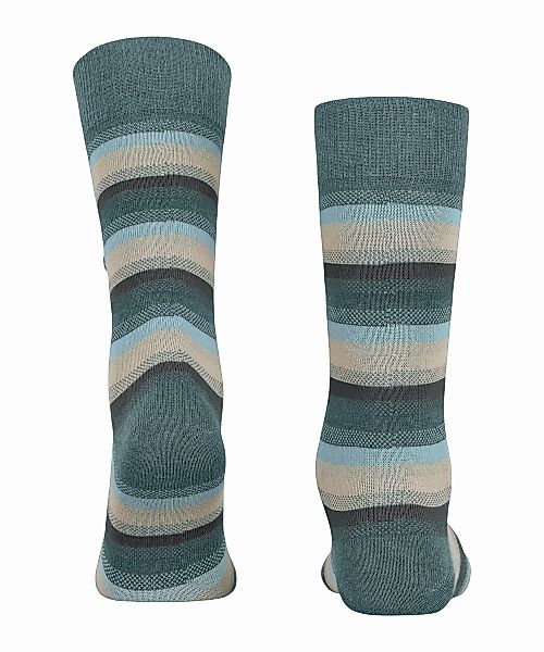 Burlington Devon Herren Socken, 40-46, Grau, Streifen, Baumwolle (Bio), 210 günstig online kaufen