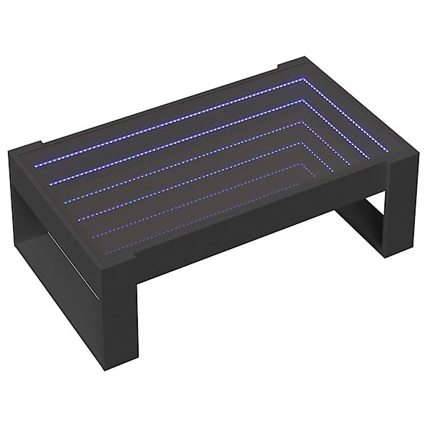 vidaXL Couchtisch mit Infinity-LED Schwarz 90x53x30 cm 847638 günstig online kaufen