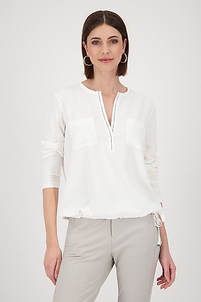 Monari Schlupfbluse Schluse Basic Schmuck Mit günstig online kaufen
