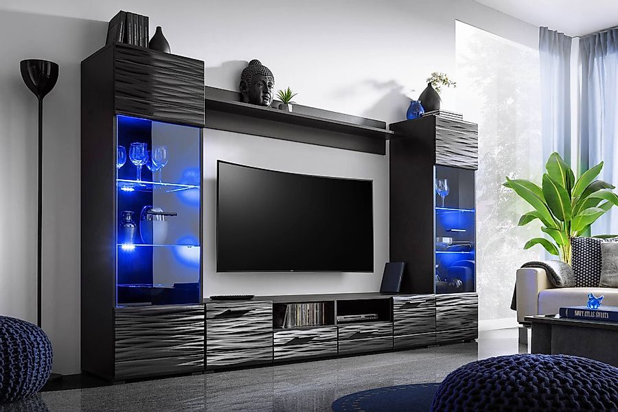 99rooms Wohnwand Delme, (Wohnmöbel, Wohnzimmer-Set, Set günstig online kaufen